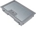 Vloercontactdoos Electraplan Hager Scharnierdeksel E04 147x247mm grijs voor 8mm vloerafdekking KDE04087011
